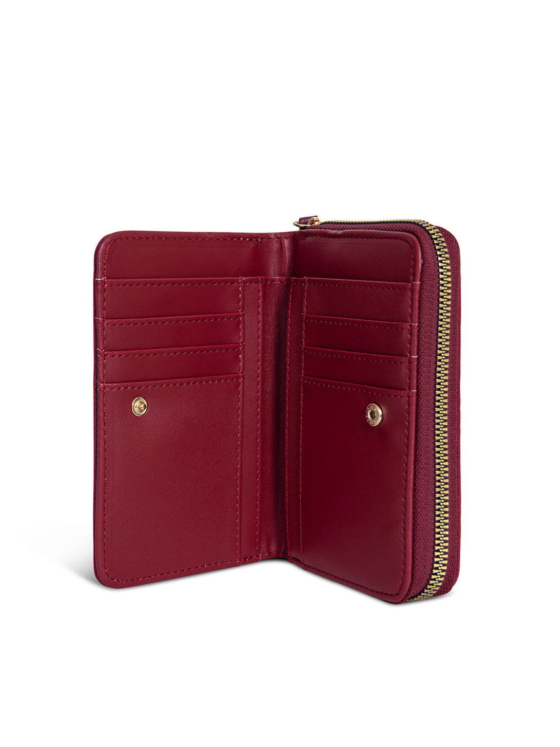 Beverly Hills Polo Club UK-FULL ZIP WALLET DARK BORDEAUX