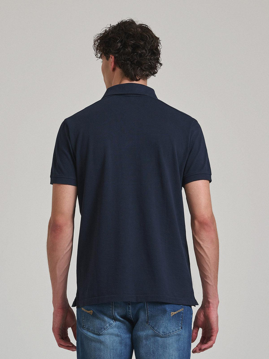 Beverly Hills Polo Club UK-HIDDEN POCKET POLO SHIRT NAVY