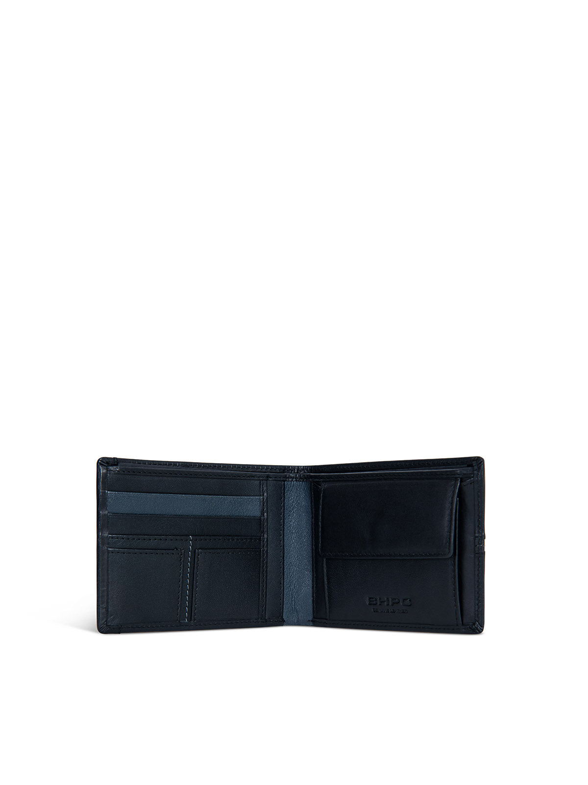 HIGHLIGHT STITCHING WALLET BLACK