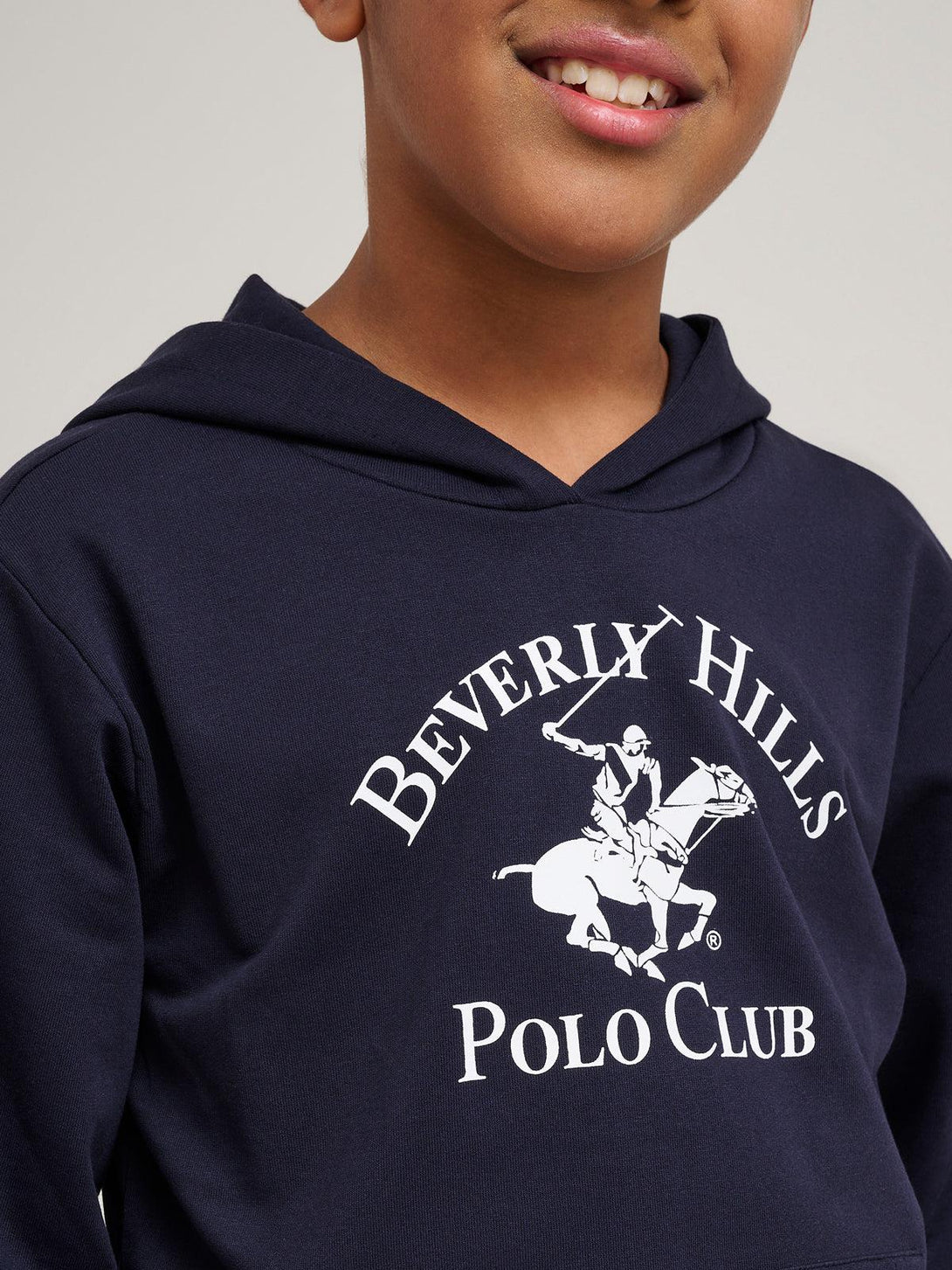 Beverly Hills Polo Club UK-ICON POLO PONY HOODIE NAVY