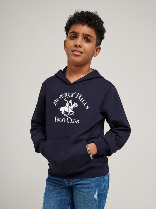 Beverly Hills Polo Club UK-ICON POLO PONY HOODIE NAVY