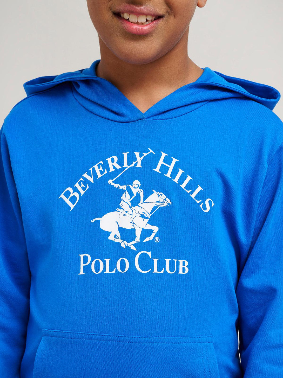 Beverly Hills Polo Club UK-ICON POLO PONY HOODIE ROYAL