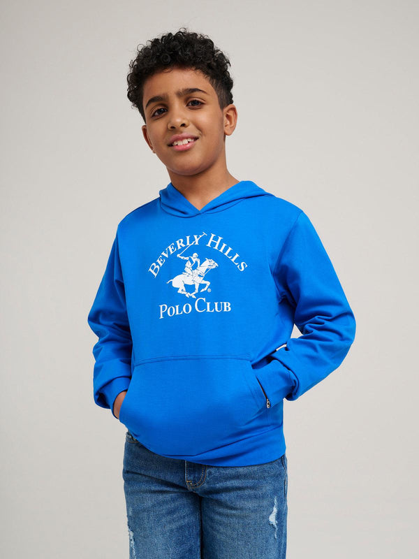 Beverly Hills Polo Club UK-ICON POLO PONY HOODIE ROYAL