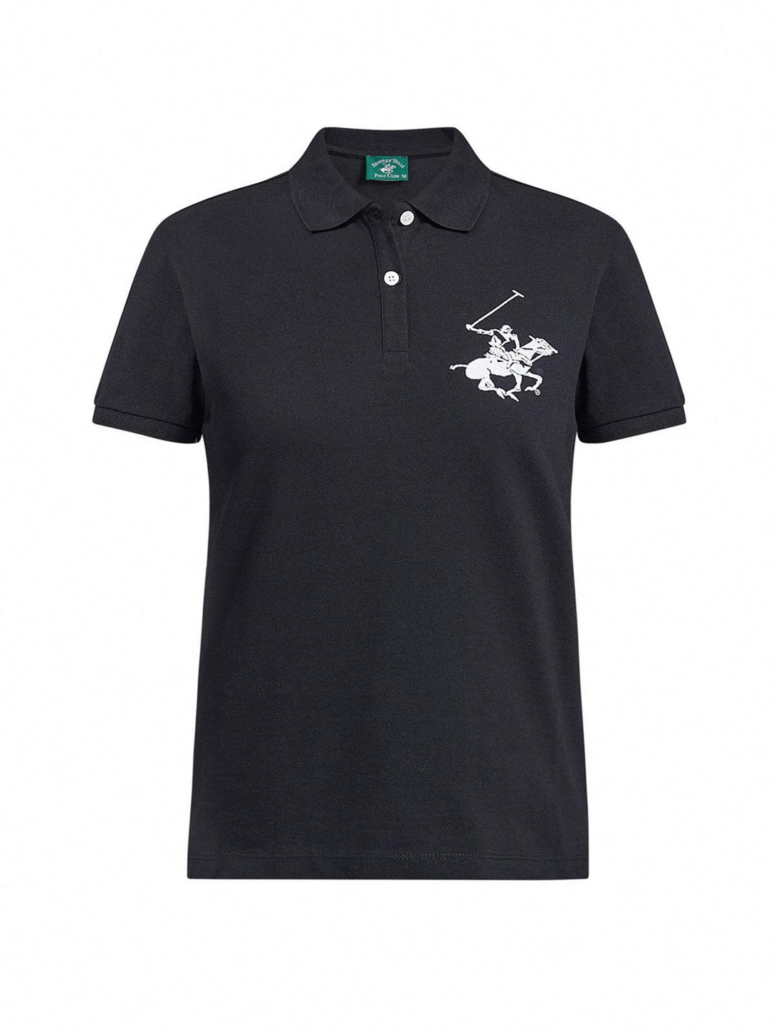 Beverly Hills Polo Club UK-ICON POLO PONY POLO SHIRT BLACK