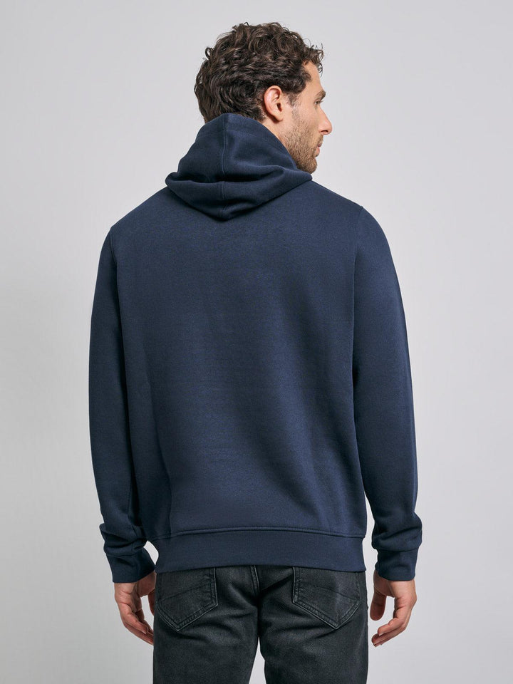 Beverly Hills Polo Club UK-ICON PONY BLOCK LOGO HOODIE NAVY