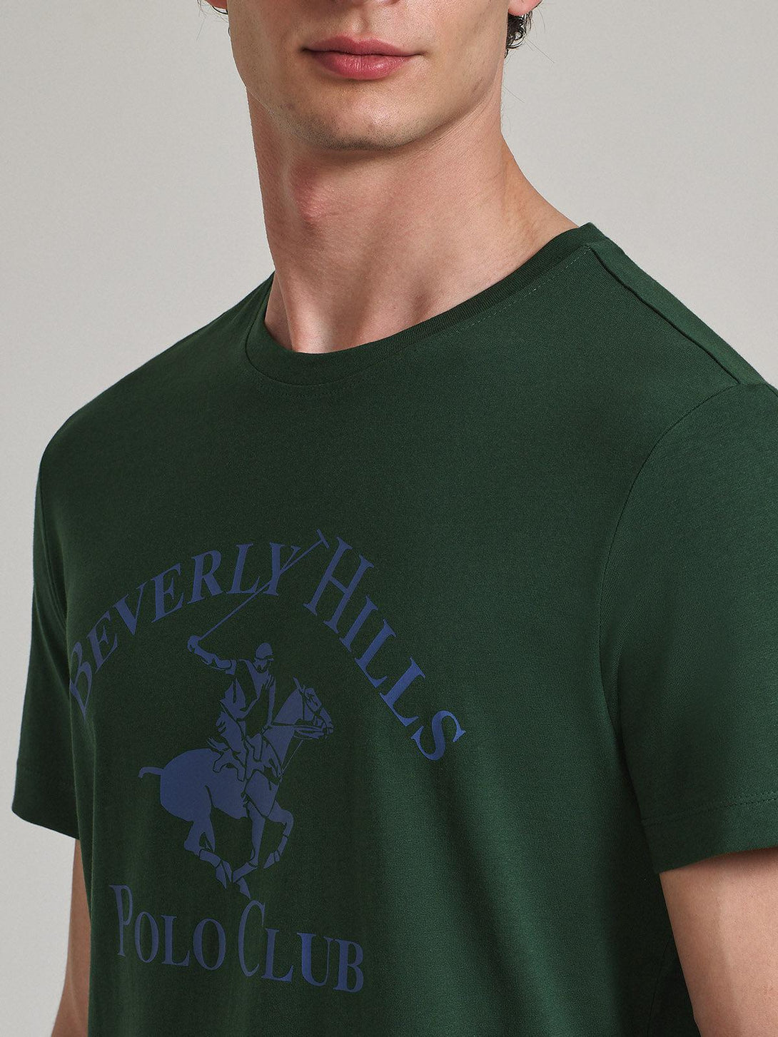 Beverly Hills Polo Club UK-ICON PONY GRAPHIC T-SHIRT ARMY GREEN