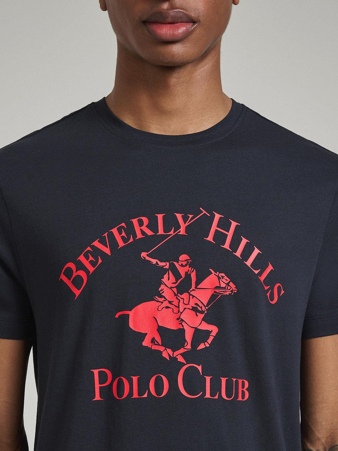 Beverly Hills Polo Club UK-ICON PONY GRAPHIC T-SHIRT NAVY