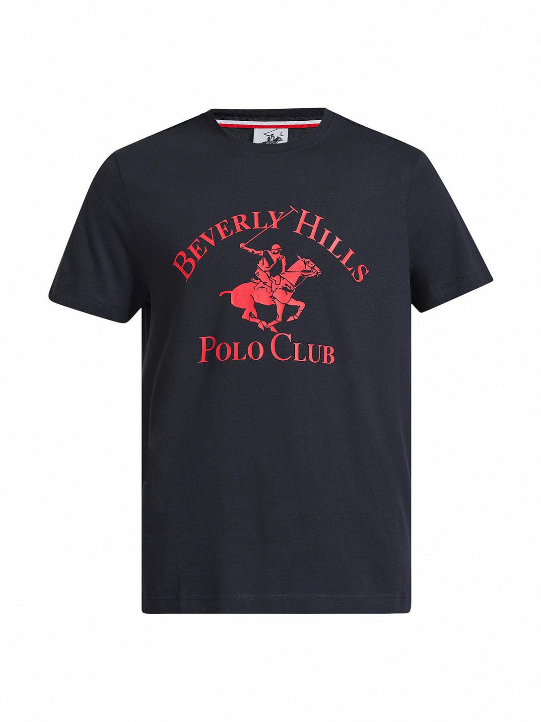 Beverly Hills Polo Club UK-ICON PONY GRAPHIC T-SHIRT NAVY