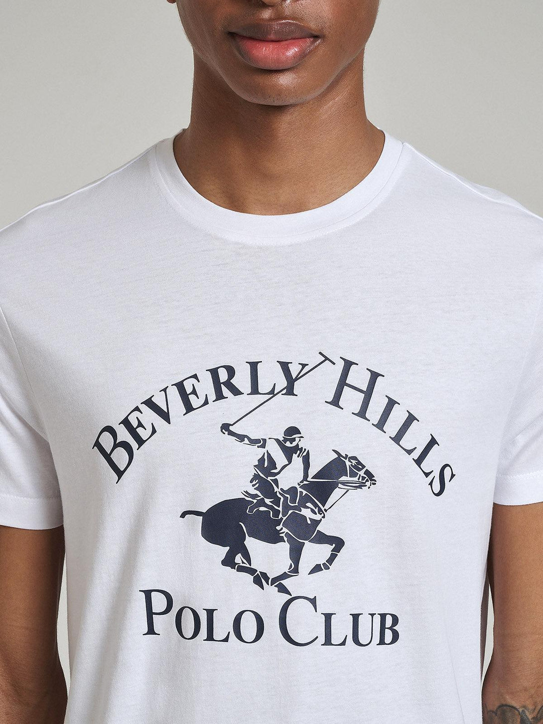 Beverly Hills Polo Club UK-ICON PONY GRAPHIC T-SHIRT WHITE