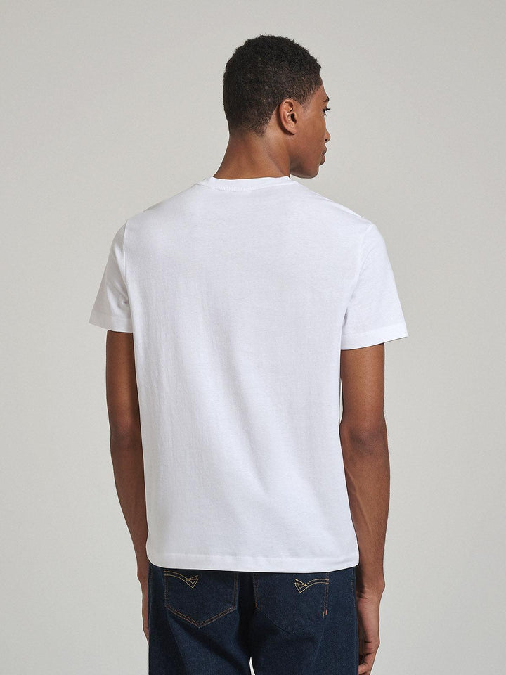 Beverly Hills Polo Club UK-ICON PRINT MODERN SLIM FIT T-SHIRT GHOST WHITE