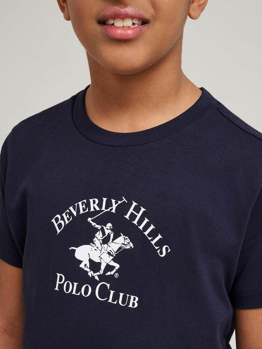 Beverly Hills Polo Club UK-JUNIOR ICON POLO PONY T-SHIRT NAVY