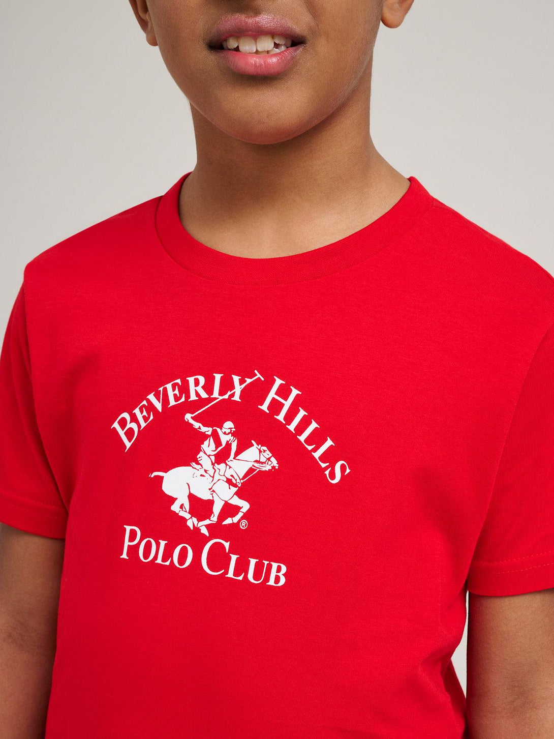 Beverly Hills Polo Club UK-JUNIOR ICON POLO PONY T-SHIRT RED