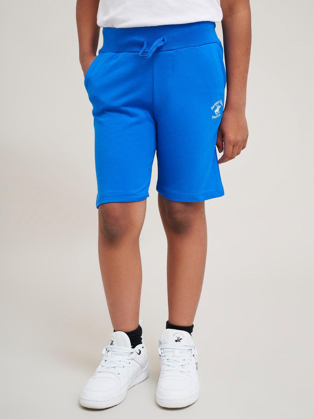 Beverly Hills Polo Club UK-JUNIOR POLO PONY FLEECE SHORTS ROYAL