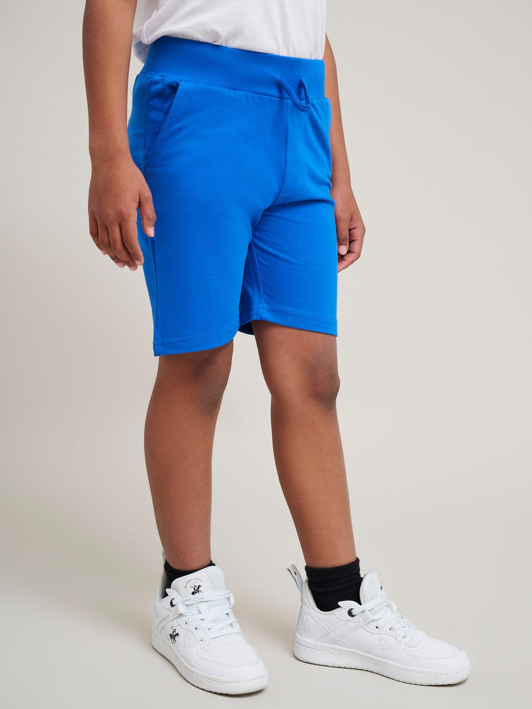 Beverly Hills Polo Club UK-JUNIOR POLO PONY FLEECE SHORTS ROYAL