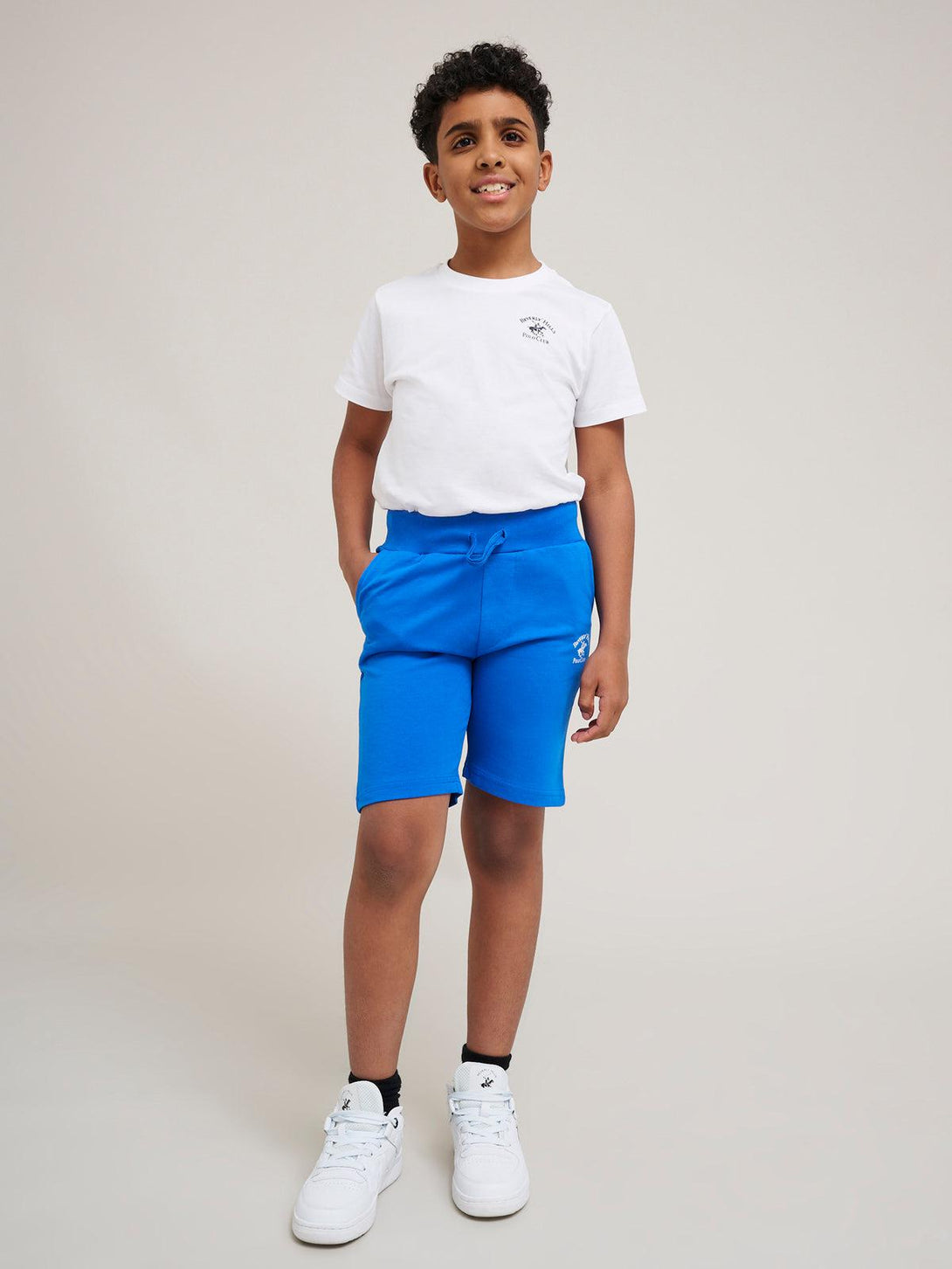 Beverly Hills Polo Club UK-JUNIOR POLO PONY FLEECE SHORTS ROYAL