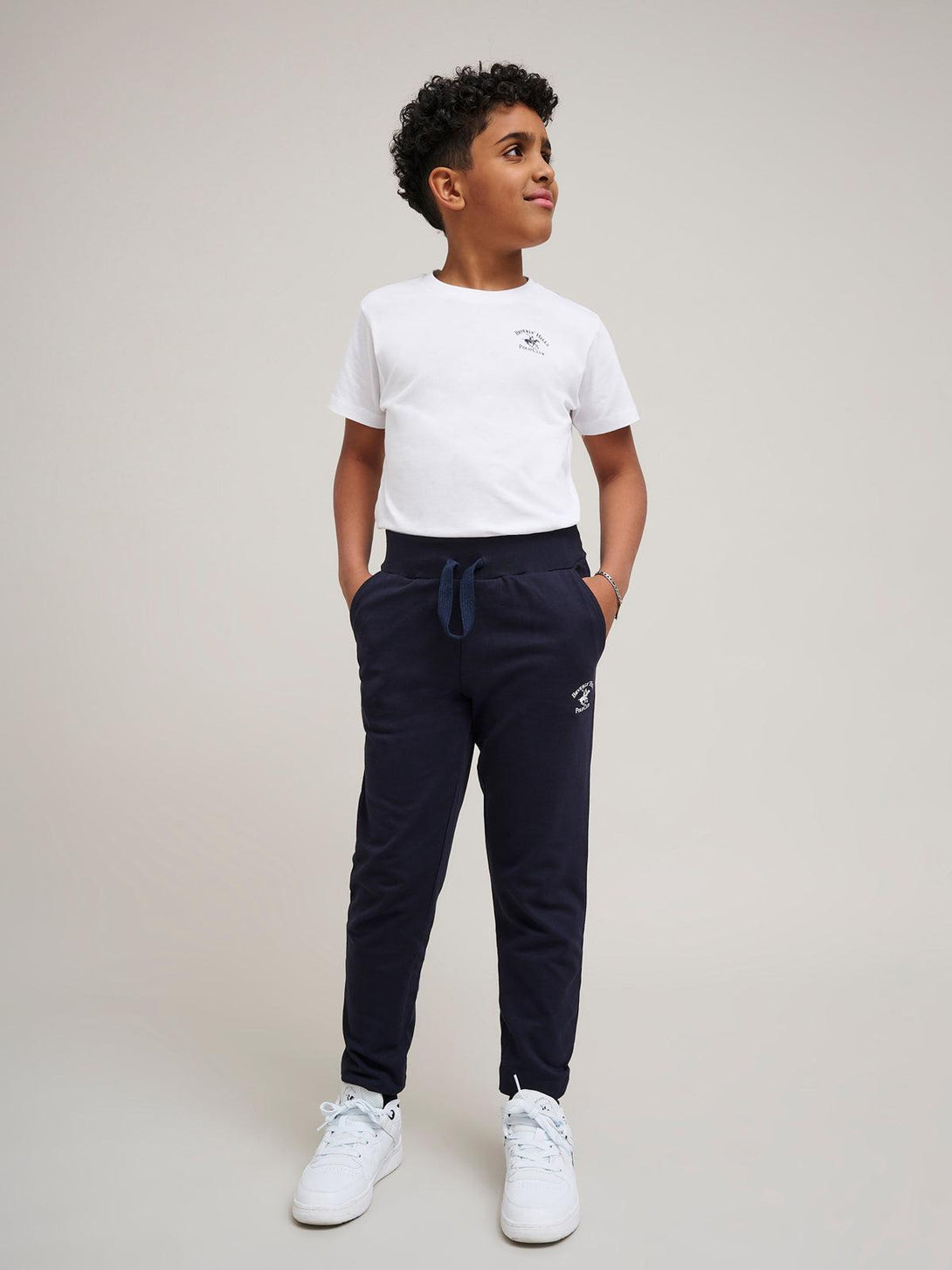 Beverly Hills Polo Club UK-JUNIOR POLO PONY JOGGERS NAVY