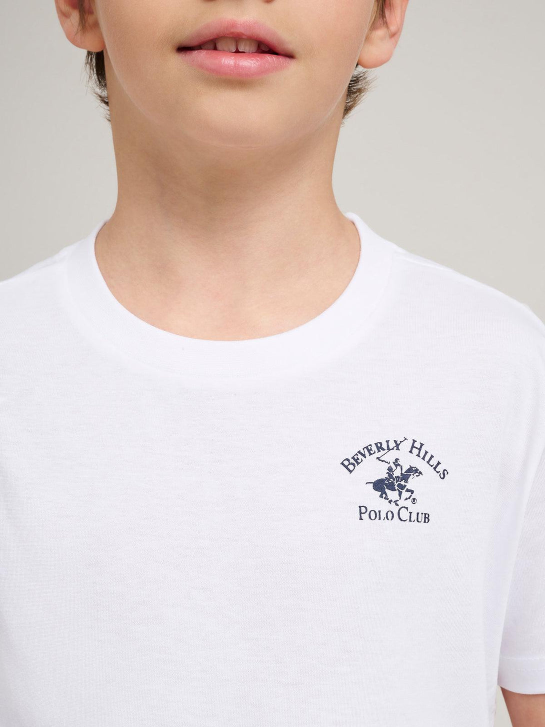 Beverly Hills Polo Club UK-JUNIOR POLO PONY T-SHIRT WHITE