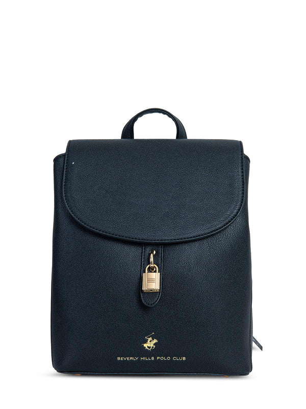 Beverly Hills Polo Club UK-LOCK BACKPACK BLACK