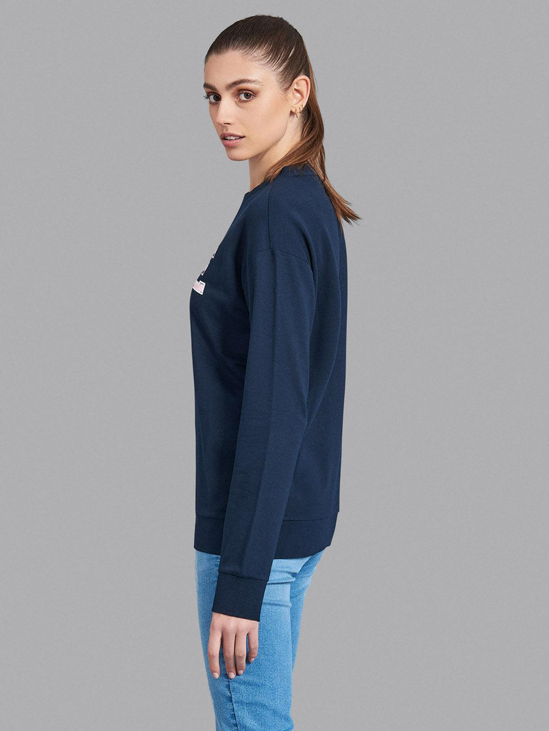 Beverly Hills Polo Club UK-LOVE SWEATSHIRT NAVY