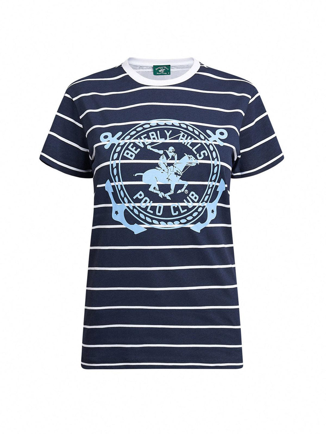 Beverly Hills Polo Club UK-MARITIME CREST T-SHIRT TRUE NAVY