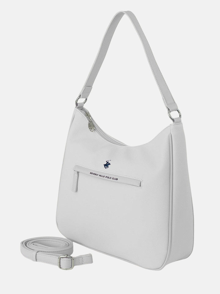 Beverly Hills Polo Club UK-MODERN SHOULDER BAG WHITE