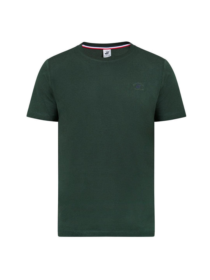 Beverly Hills Polo Club UK-MODERN SLIM FIT T-SHIRT DARK FOREST GREEN