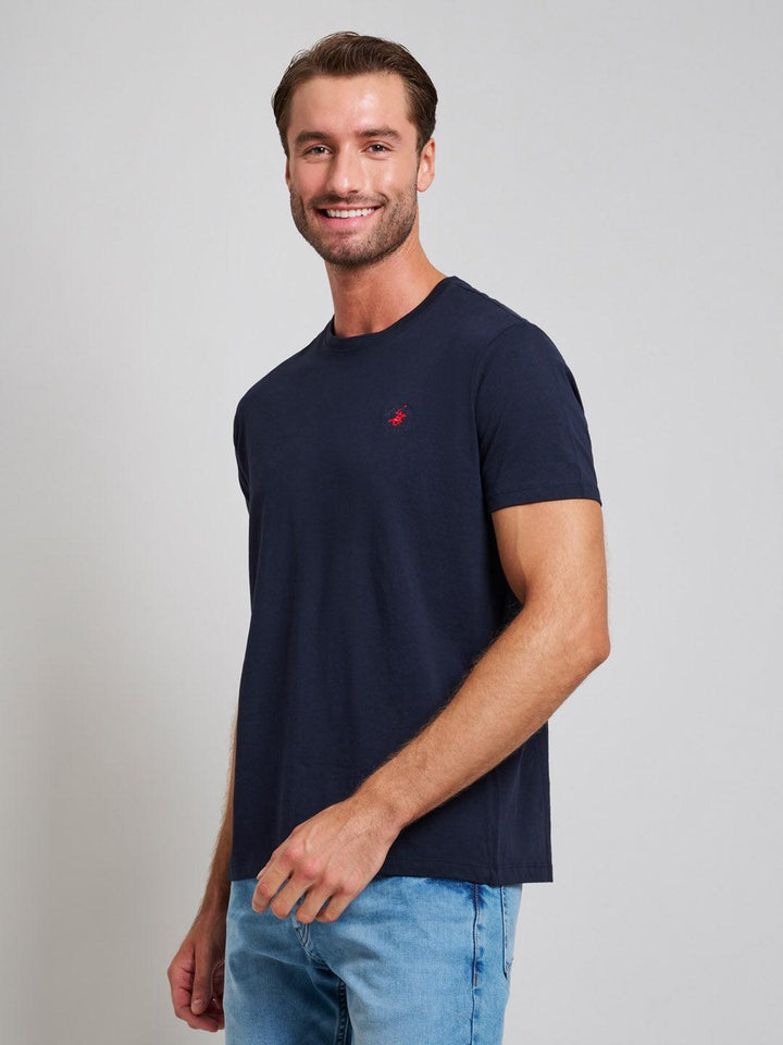 Beverly Hills Polo Club UK-MODERN SLIM FIT T-SHIRT DARK NAVY
