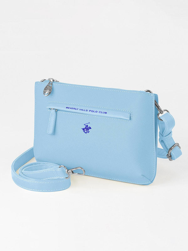 Beverly Hills Polo Club UK-MODERN SLING BAG AZZURRO BLUE