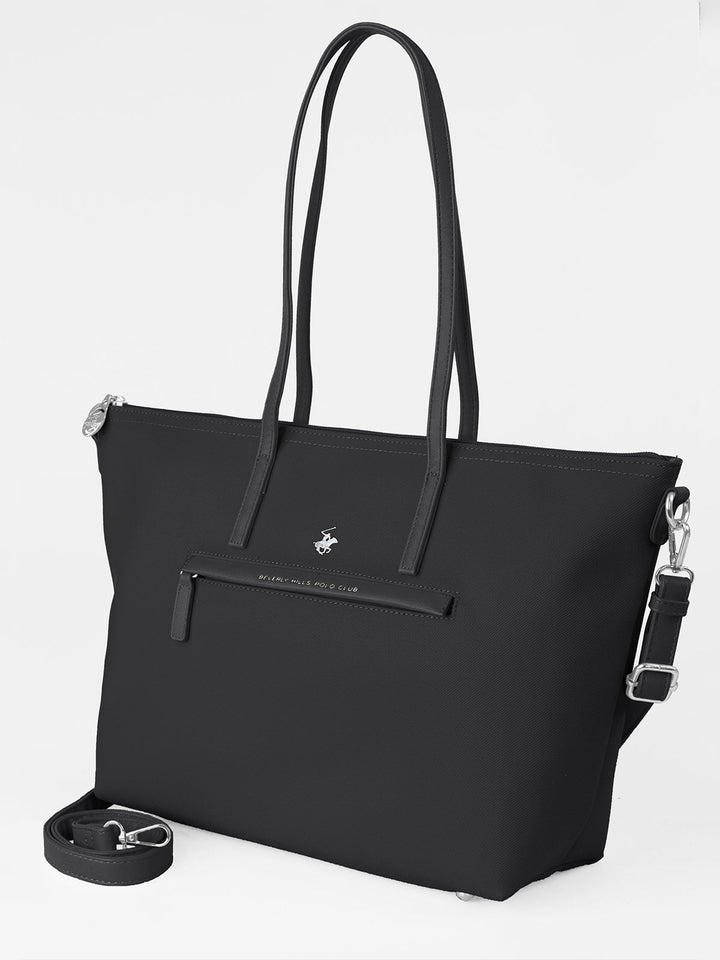 Beverly Hills Polo Club UK-MODERN TOTE BAG BLACK