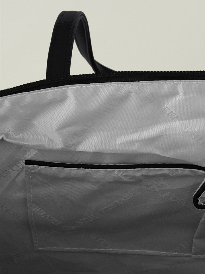 Beverly Hills Polo Club UK-MODERN TOTE BAG BLACK