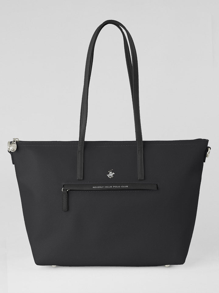 Beverly Hills Polo Club UK-MODERN TOTE BAG BLACK