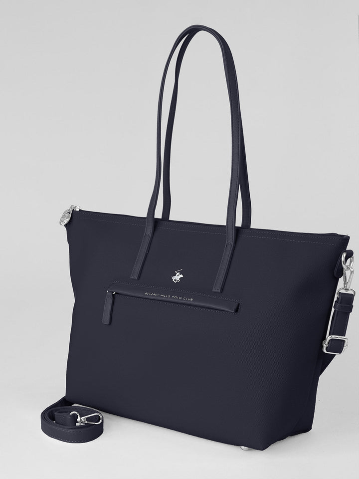 Beverly Hills Polo Club UK-MODERN TOTE BAG NAVY