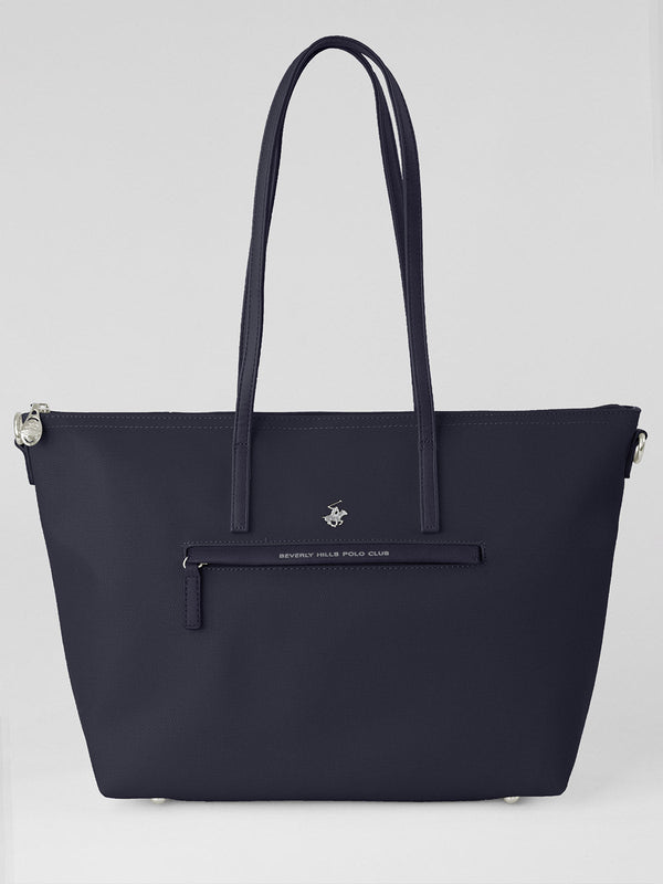 Beverly Hills Polo Club UK-MODERN TOTE BAG NAVY