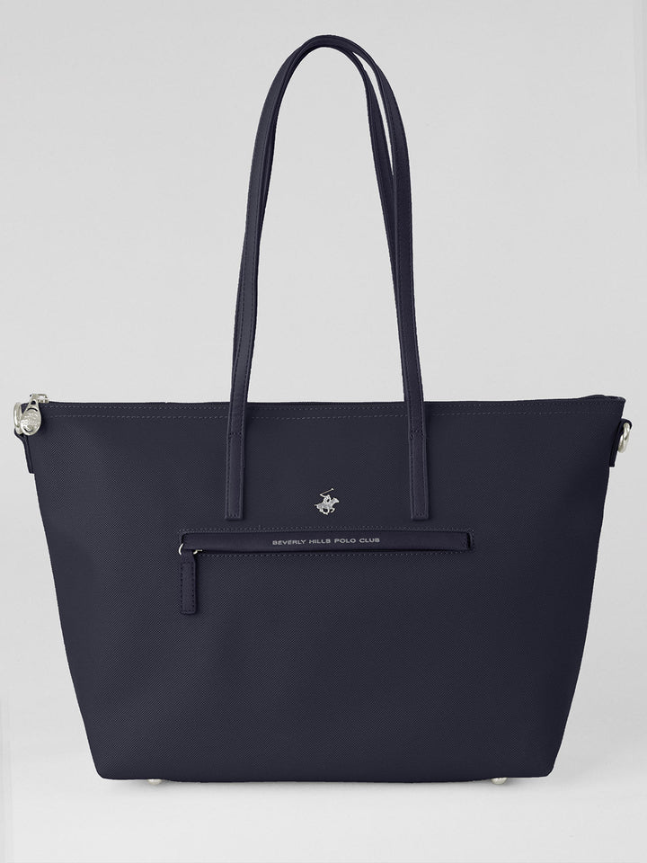 Beverly Hills Polo Club UK-MODERN TOTE BAG NAVY