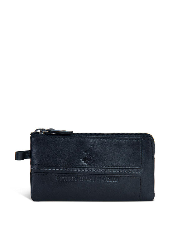 Beverly Hills Polo Club UK-MULTI ZIP COIN POUCH BLACK