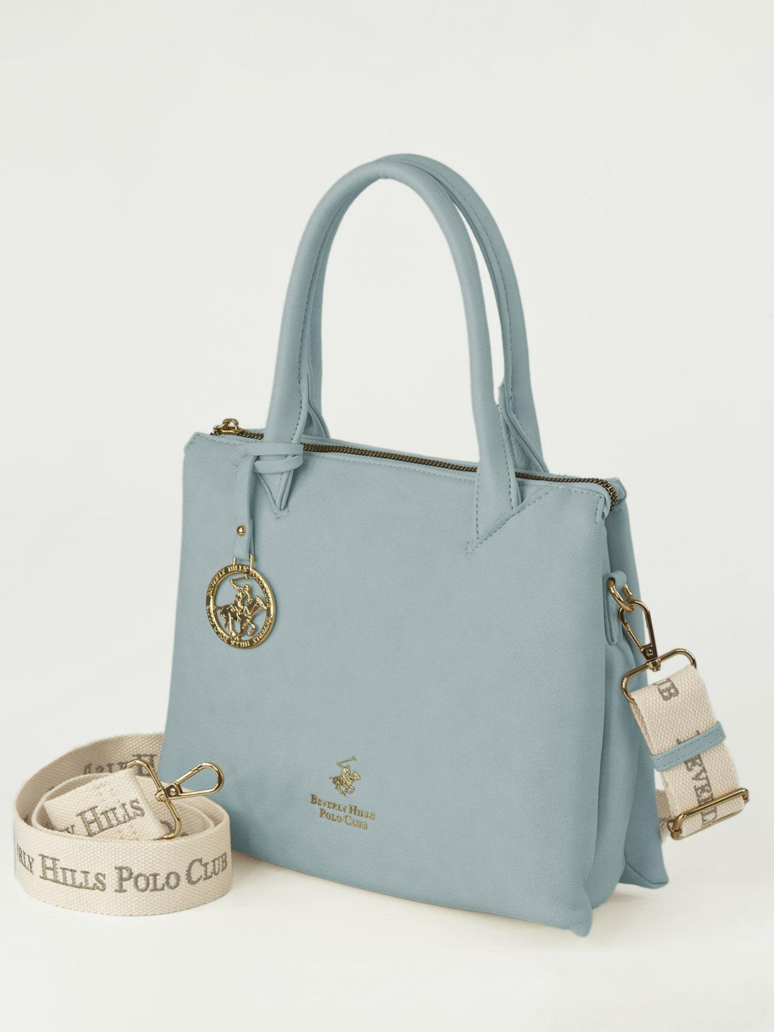 Beverly Hills Polo Club UK-PENDANT HAND BAG AZZURRO BLUE