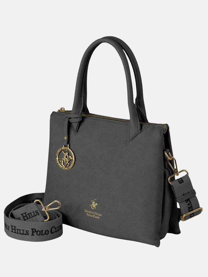 Beverly Hills Polo Club UK-PENDANT HAND BAG BLACK