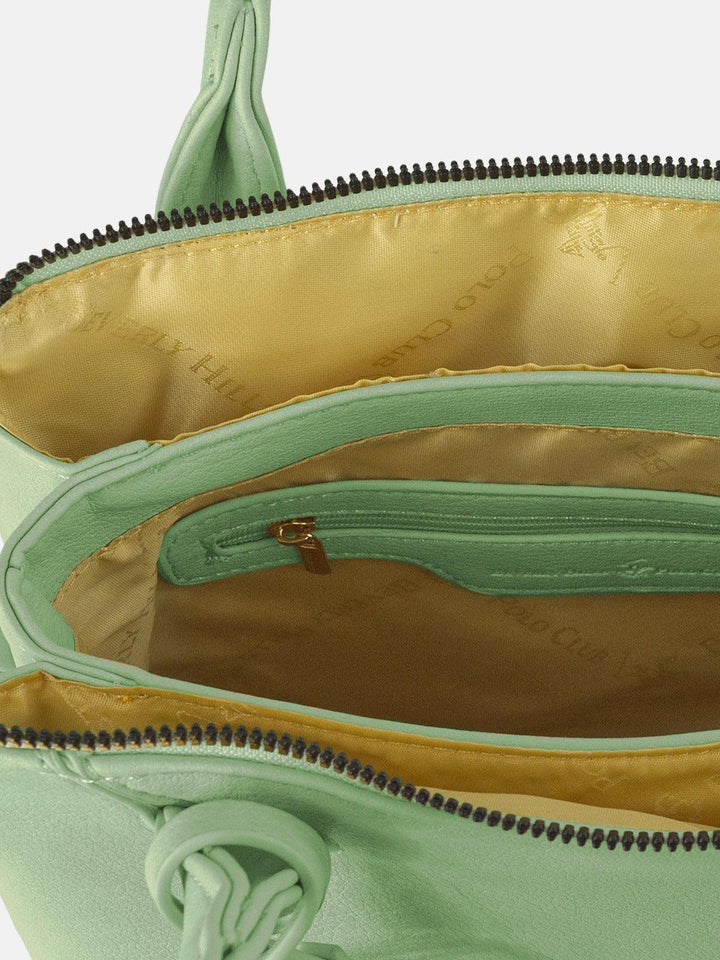 Beverly Hills Polo Club UK-PENDANT HAND BAG PISTACHIO