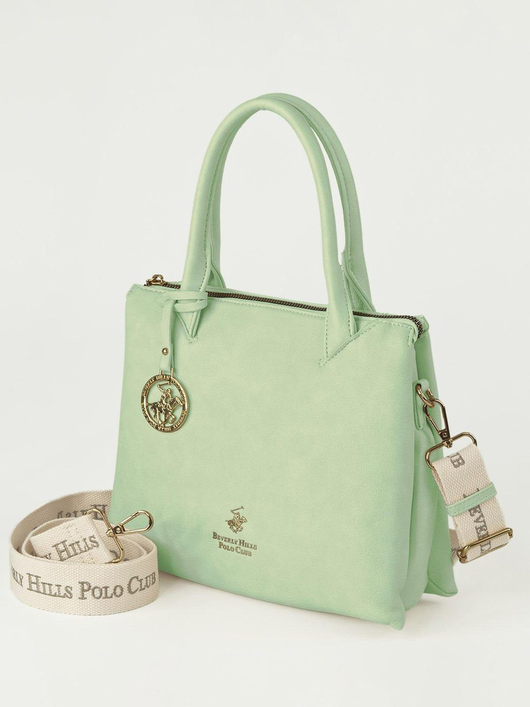 Beverly Hills Polo Club UK-PENDANT HAND BAG PISTACHIO