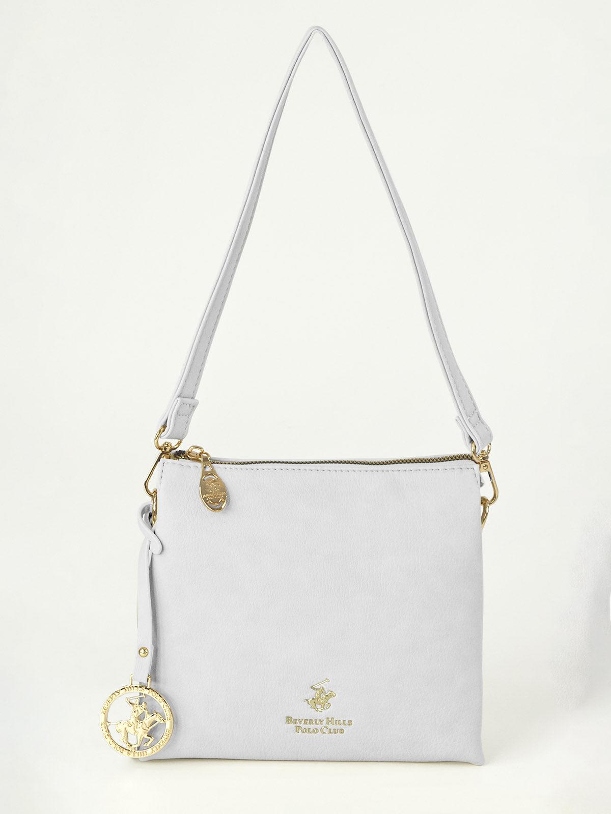 beverly hills polo club PENDANT SHOULDER BAG WHITE