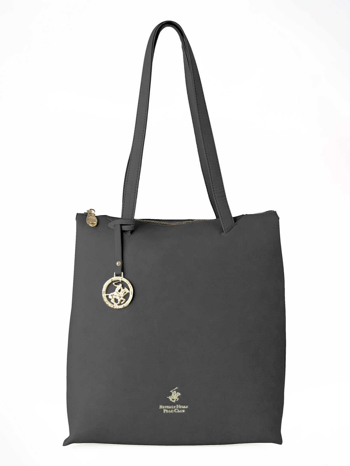 PENDANT TOTE BAG BLACK BEVERLY HILLS POLO CLUB