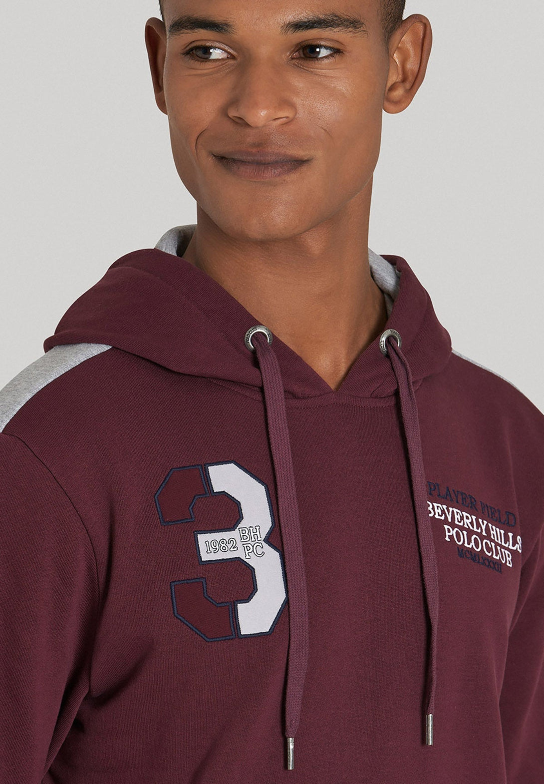 Beverly Hills Polo Club UK-PLAYER FIELD HOODIE BORDEAUX