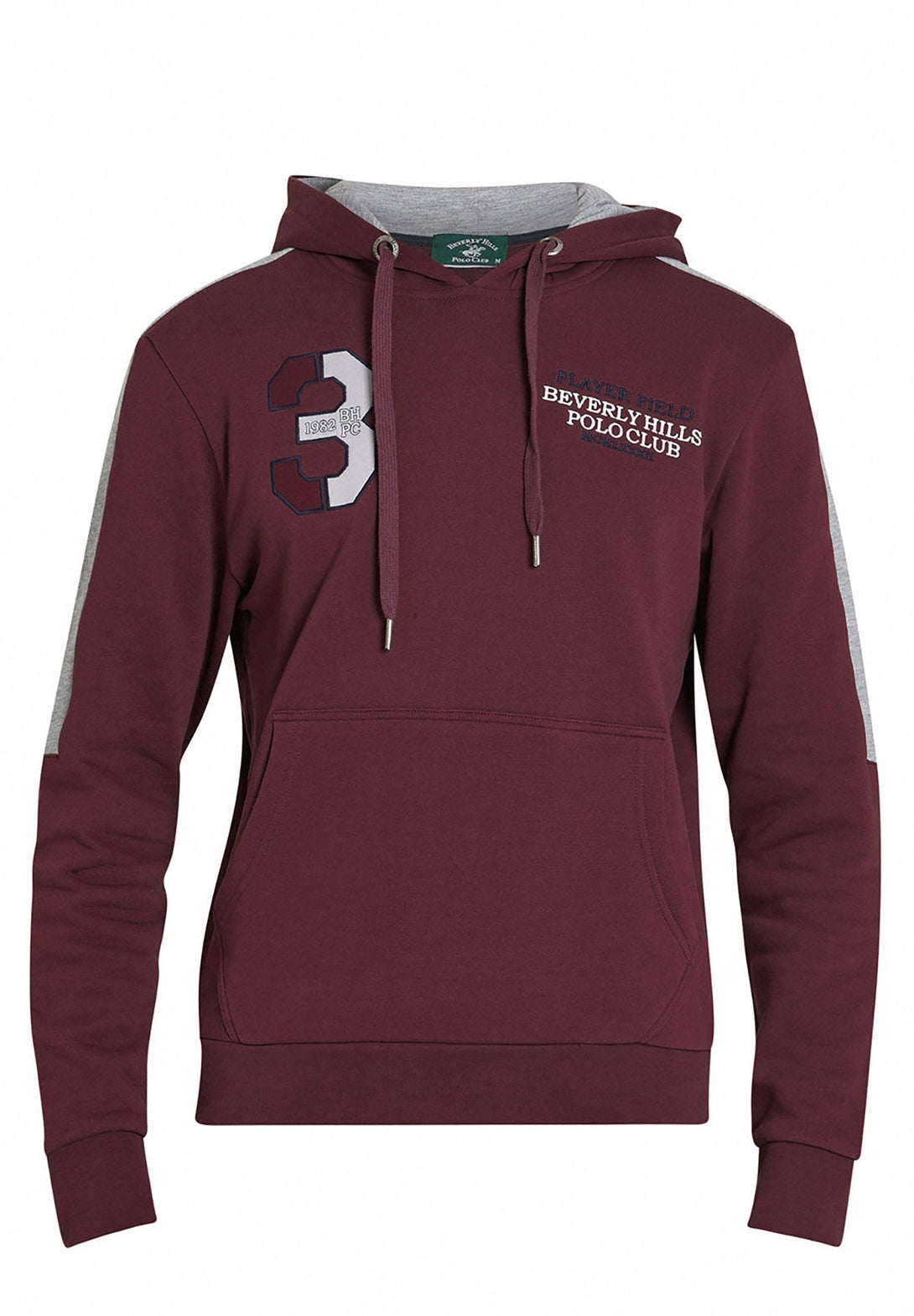 Beverly Hills Polo Club UK-PLAYER FIELD HOODIE BORDEAUX