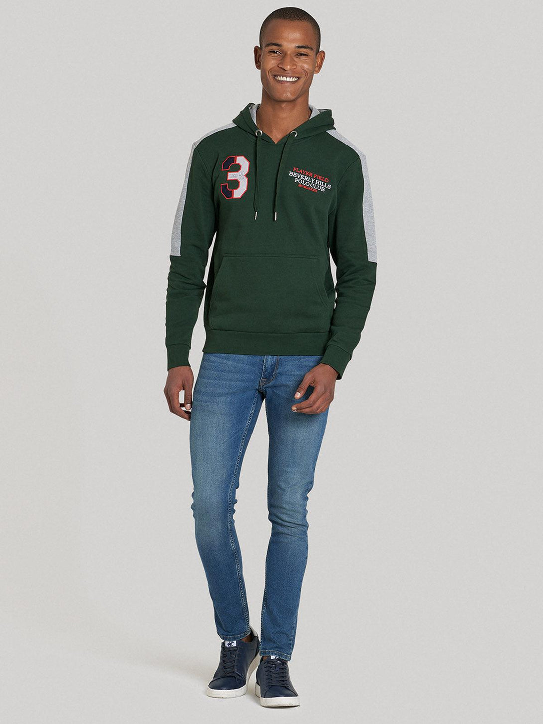 Beverly Hills Polo Club UK-PLAYER FIELD HOODIE MUSK