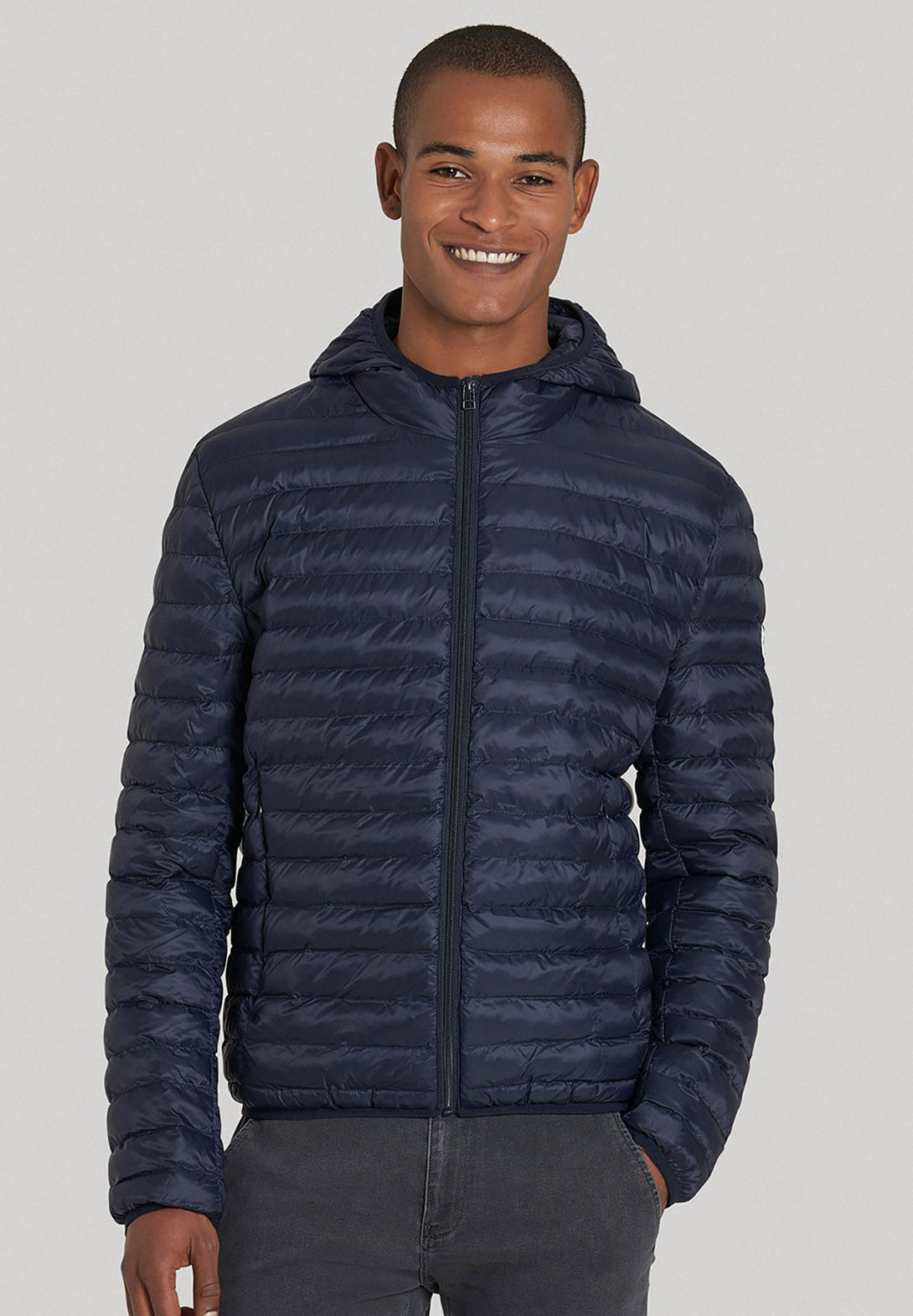 Beverly Hills Polo Club UK-POLO CLUB HOODED DOWN JACKET NAVY