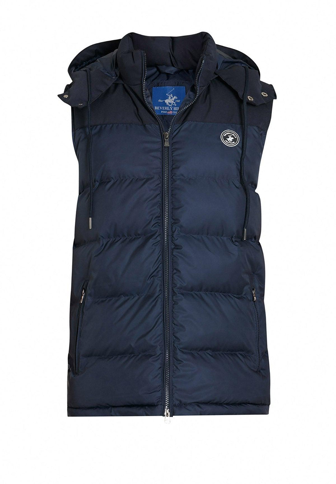 Beverly Hills Polo Club UK-POLO CLUB HOODED GILET NAVY