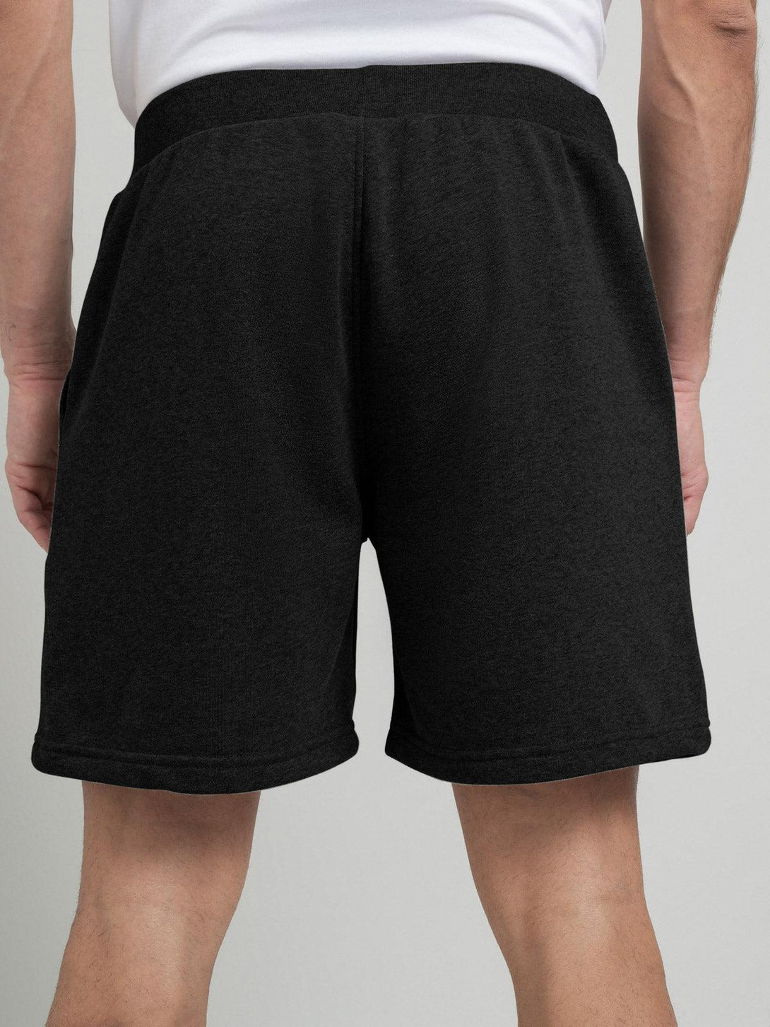 Beverly Hills Polo Club UK-POLO CLUB STRIPE LOGO FLEECE SHORTS BLACK