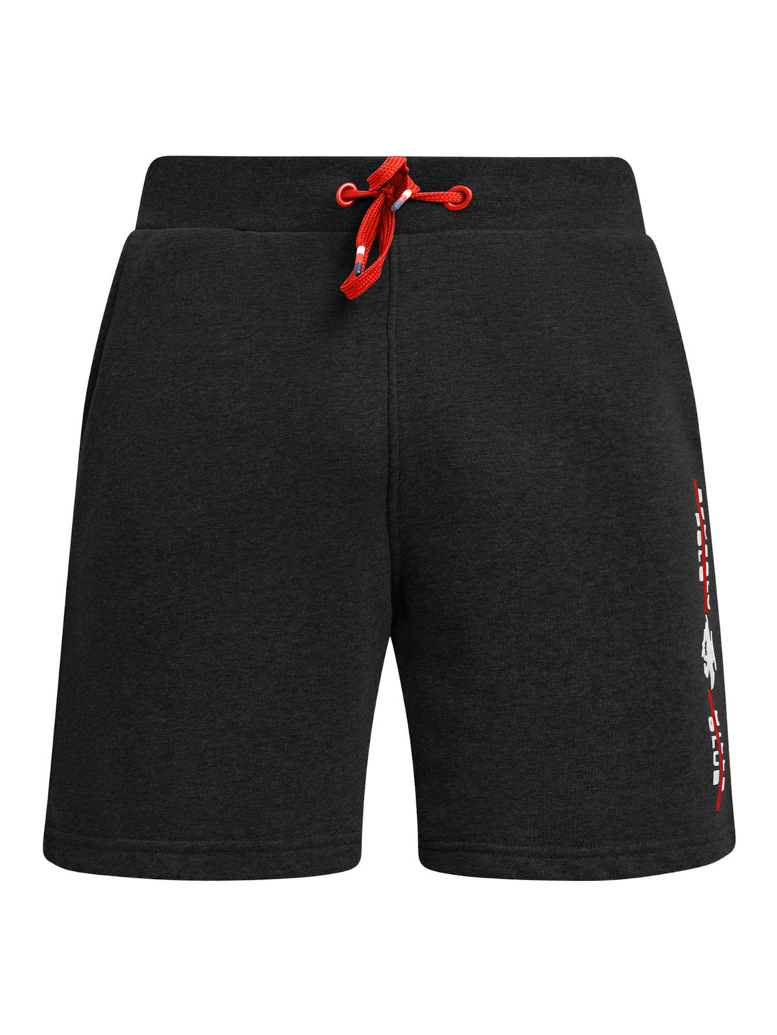 Beverly Hills Polo Club UK-POLO CLUB STRIPE LOGO FLEECE SHORTS BLACK