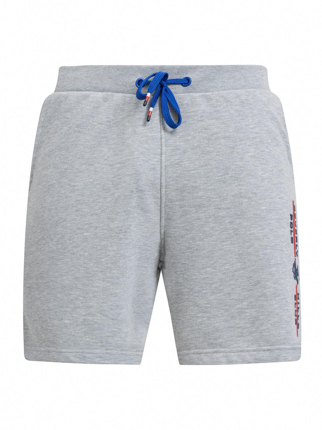 Beverly Hills Polo Club UK-POLO CLUB STRIPE LOGO FLEECE SHORTS GREY MELANGE