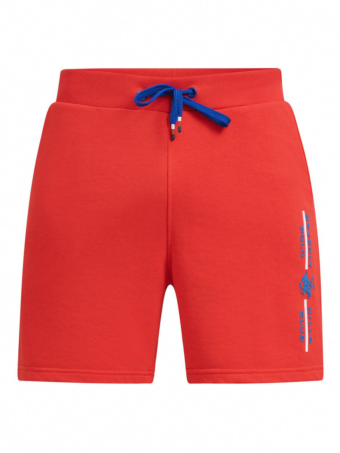 Beverly Hills Polo Club UK-POLO CLUB STRIPE LOGO FLEECE SHORTS RED